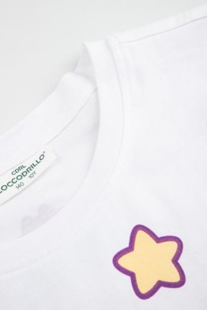 COCCODRILLO lühikeste varrukatega t-särk, valged, WC6143214LGD-001-140, 140 cm 