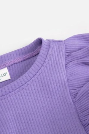 COCCODRILLO long sleeve t-shirt ACADEMY GIRL KIDS, lillad, ZC4143101AGK-016-092, 92 cm 