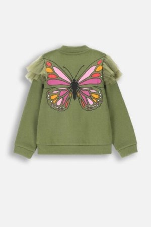 COCCODRILLO sweatshirt MYSTIC NATURE GIRL KIDS, roheline, ZC4132602MGK-011-122, 122 cm 