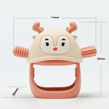 SMILY MIA närimisrõngas REINDEER, Nude, 3 k+, M12032-5 