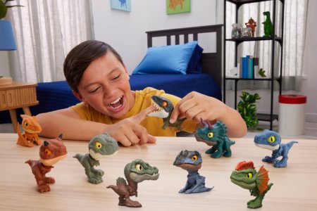 JURASSIC WORLD väikesed hammustavad dinosaurused, assortii., JFC86 