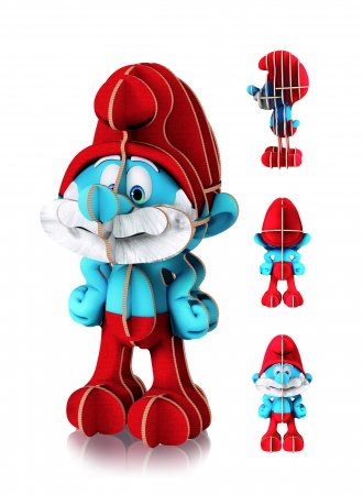 CLEMENTONI pusle Smurfid 104tk + 3D mudel , 20341 20341