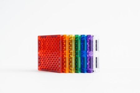 CLEVERCLIXX magnetkonstruktor Glitter Tiles Pack, 16 osa, CC-1023 