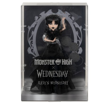 MONSTER HIGH X WEDNESDAY kollektsiooni nukk - peokleidis Wednesday, HXJ03 