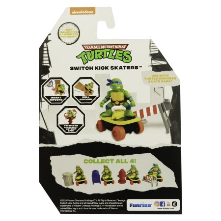 TMNT figure with skateboard Switch Kick Skaters, assort., 71052 71052