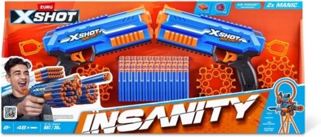 XSHOT mängupüstol Insanity-Double Manic, 36642 