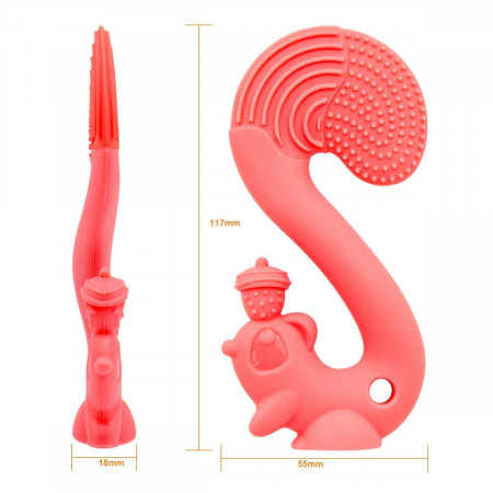 MOMBELLA närimisrõngas Squirrel Red 3kuud+ P8059 P8059