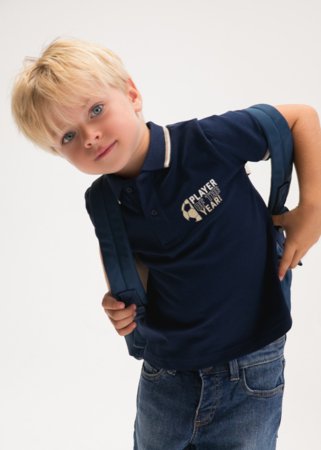 MAYORAL lühikeste varrukatega polo särk, navy, 3.108-61, 98  cm 