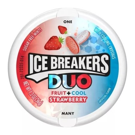 ICE BREAKERS DUO pastillid STRAWBERRY, 36 g., AMER1226 