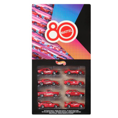 HOT WHEELS Mattel 80. juubeli eriseeria 8-pakk, JGK09 