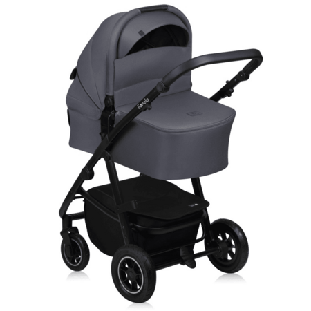LIONELO universaalne käru AMBER PLUS 3in1, Grey graphite, LO-AMBER PLUS 