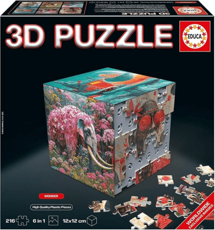 EDUCA 3D pusle Cube Fantaasia, 216 tk, 20334 