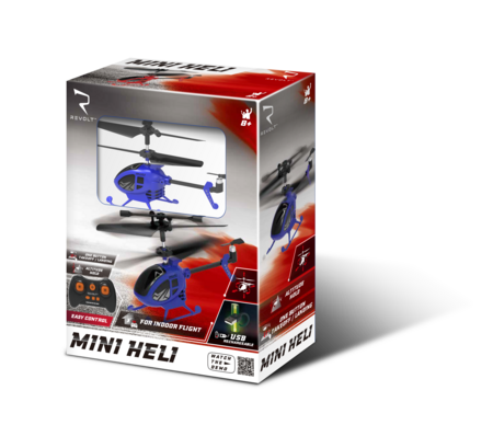 REVOLT R/C kaugjuhtimispuldiga helikopter Mini Heli, assortii., S100 