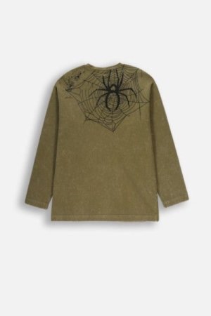 COCCODRILLO t-shirt GRUNGE SWAMP BOY JUNIOR, rohelised, ZC4143101GBJ-011-164, 164 cm 