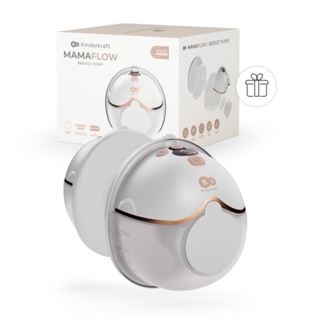 KINDERKRAFT kaasaskantav elektriline rinnapump MAMAFLOW, golden, KEMAFL00GLD0000 
