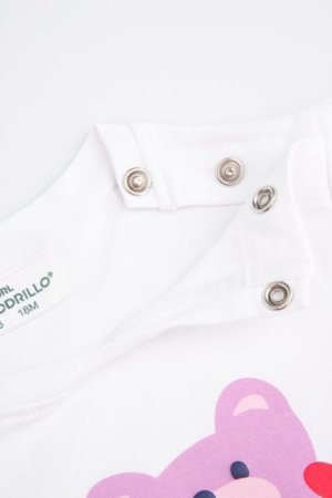 COCCODRILLO lühikeste varrukatega särk MAXITROPIC GIRL NEWBORN, valge, WC5143201MGN-001-086, 86 cm 