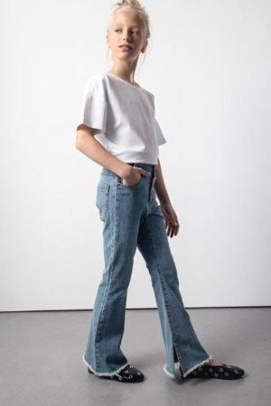 COCCODRILLO püksid JEANS COLLECTION GIRL, sinine, cm 