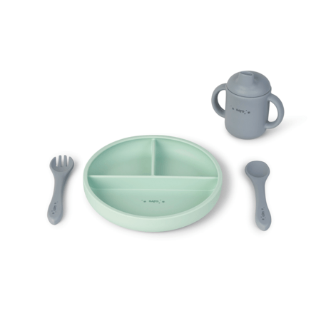 SARO silikoon nõude komplekt FOOD&FUN, Mint, 17601 