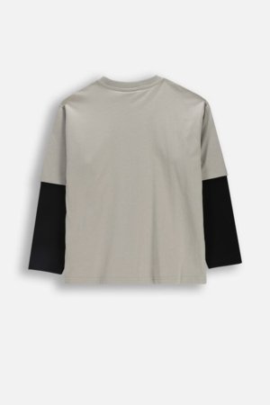 COCCODRILLO pikkade varrukatega t-särk, hallid, cm 