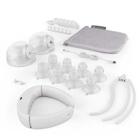 KINDERKRAFT topelt kaasaskantav elektriline rinnapump GENTLENEST, White, KEGENE00GLD0000 