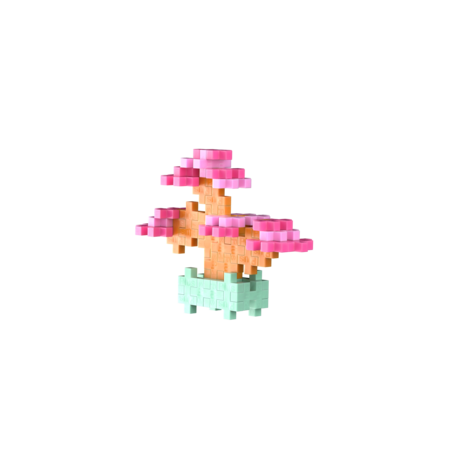 PLUS PLUS konstruktor Pink bonsai, 4339 