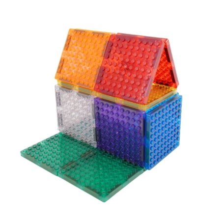 CLEVERCLIXX magnetkonstruktor Glitter Tiles Pack, 16 osa, CC-1023 