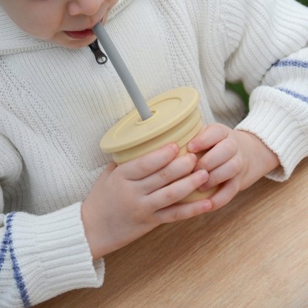 MINIKOIOI mini tass SIP+SNACK 2in1, 6m+, River Green/Powder Grey, 101260008 