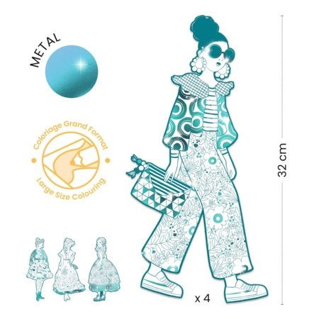 DJECO värvimiskomplekt Les demoiselles – Rebekka & friends, DJ09545