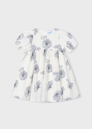 MAYORAL lühikeste varrukatega kleit, natural, 3.921-90, 92  cm 