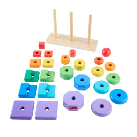 FISHER PRICE puidust klotsitorn, HXT76 
