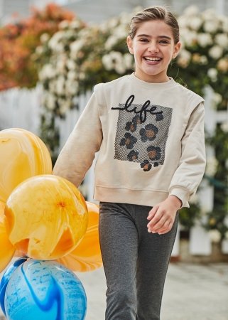 MAYORAL t-särk + retuusid 8F, beež, 7.755-40, 167 cm 
