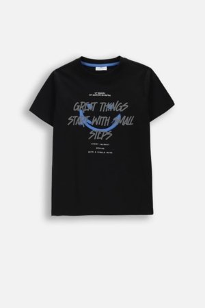 COCCODRILLO lühikeste varrukatega t-särk, mustad, WC6143203RBJ-021-128, 128 cm 