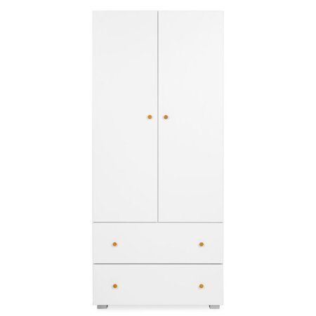 KLUPŚ kahe uksega kapp KAROLINA, White/Pine 