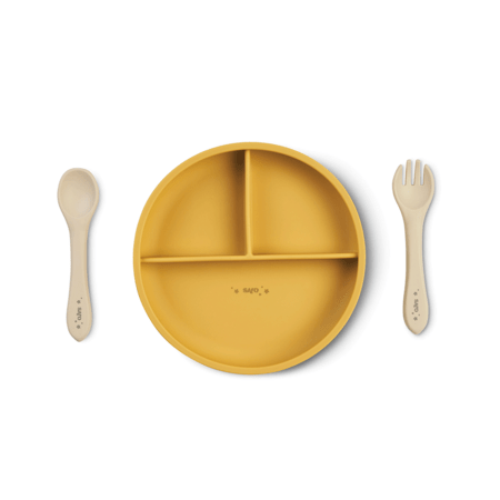 SARO silikoon nõude komplekt FOOD&FUN, Mustard, 17602 