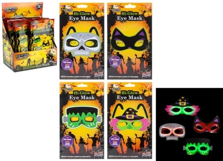 HAUNTED HOUSE valgust helendav Halloween mask, assortii, 979040 