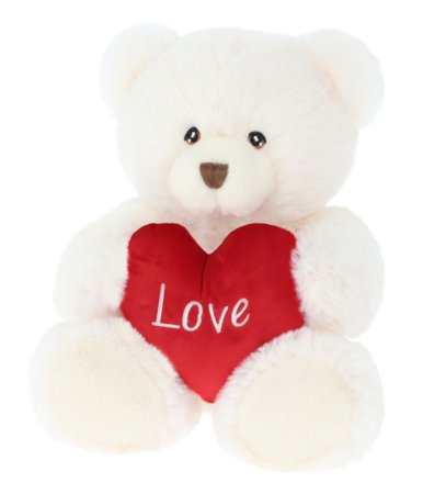 KEEL TOYS pehme mänguasi karu Harry südamega, kreemikarva, 30 cm, SV3479 