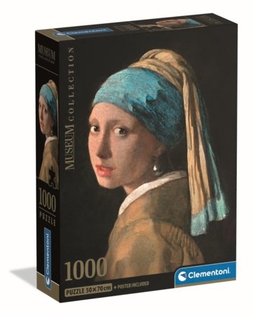 CLEMENTONI Puzzle girl with a pearl earring, 1000 tk,, 39967 