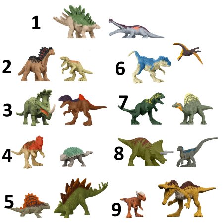 JURASSIC WORLD minidinosaurused, GWP38 GWP38