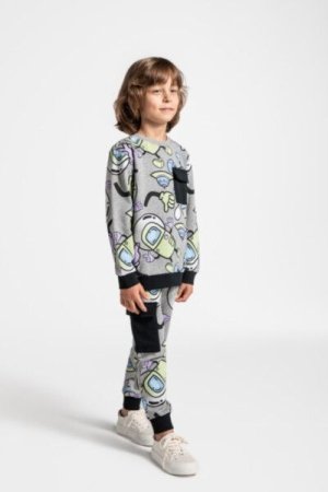 COCCODRILLO joggers WORLD OF PIXEL BOY KIDS, hallid, ZC4120105WBK-019-122, 122 cm 