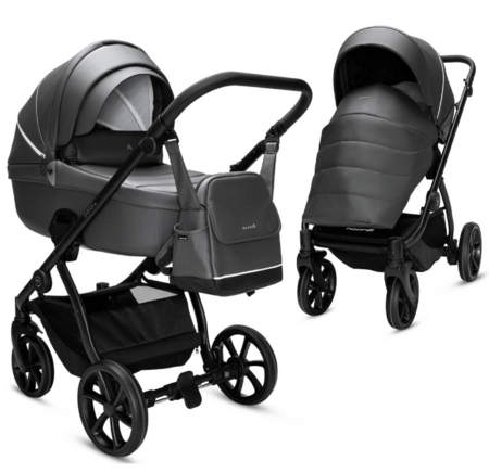 NOORDI universaalne käru FJORDI V2 Shadow Grey leather, 2in1, 1642819 