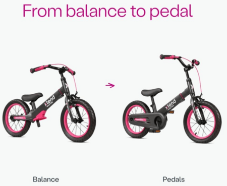 SmarTrike Xtend 2in1 jalgratas ja tasakaaluratas, roosa, 2080502 