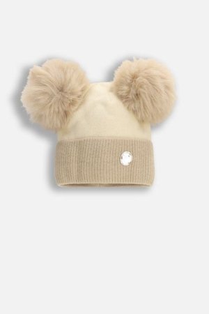 COCCODRILLO müts ACCESSORIES WINTER GIRL, kreemjas, ZC5364301AWG-002-048, 48 cm 