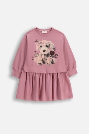 COCCODRILLO kleit CRAFT PUNK GIRL KIDS, roosa, ZC5129101CGK-033-104, 104 cm 