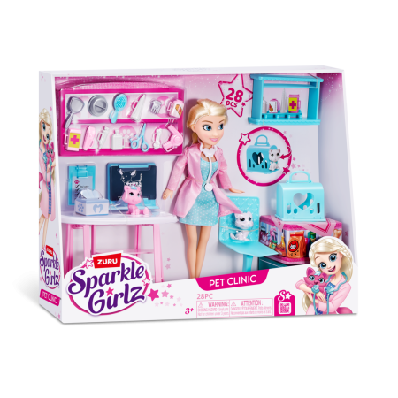 SPARKLE GIRLZ mängukomplekt-lemmikloomakliinik, 100184 