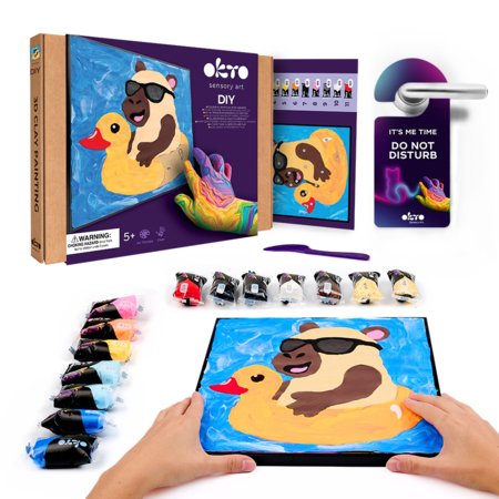 OKTO värvimiskomplekt numbrite järgi saviga Kapibaara, 20047 