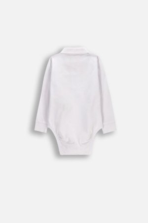 COCCODRILLO pikkade varrukatega bodi, valge, suurus 