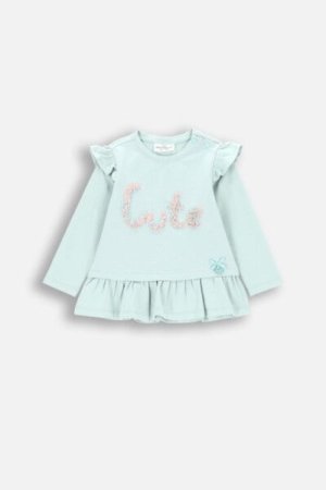 COCCODRILLO t-shirt CUTE GIRL NEWBORN, mint, ZC4143103CGN-031-086, 86 cm 