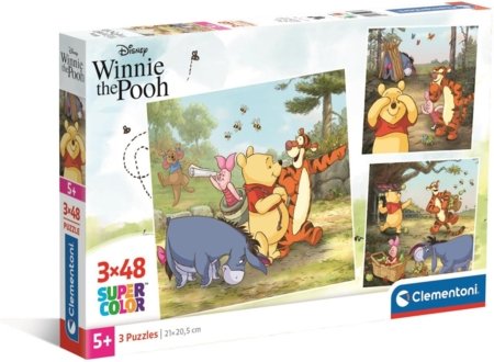 CLEMENTONI pusle Square Disney Winnie the Pooh, 3x48 tk., 25063 