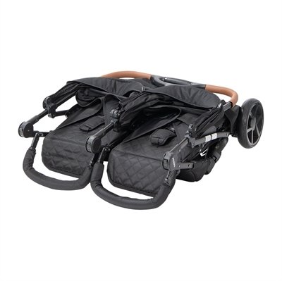 BABYTROLD jalutuskäru kaksikutele OS2, Black, 13-82S 