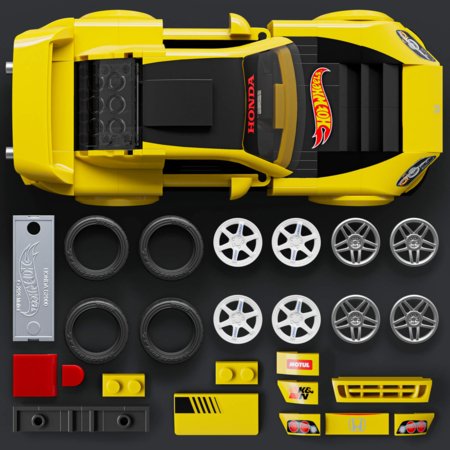 MATTEL BRICK SHOP HOT WHEELS 1:32 Honda S2000 ehituskomplekt, JFR88 
